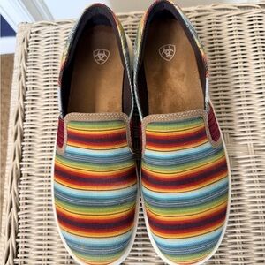 Ariat Multicolor Striped Slip-On Sneakers size 10